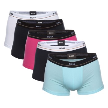 5-Pack BOSS Jersey Quality Cotton Mix Solid Cotton Trunks