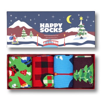 4-Pack Happy Socks Santas Workshop Socks Gift Set