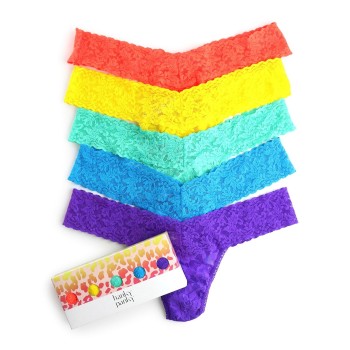 5-Pack Hanky Panky Signature Lace Low Rise Thong