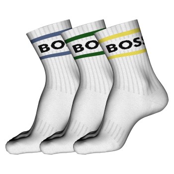 3-Pack BOSS Rib Stripe CC Sock