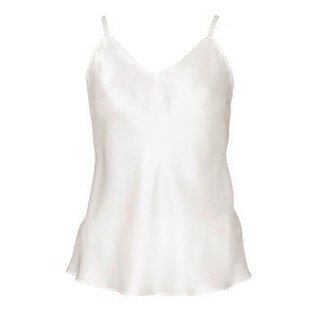 Lady Avenue Pure Silk Camisole With Cording