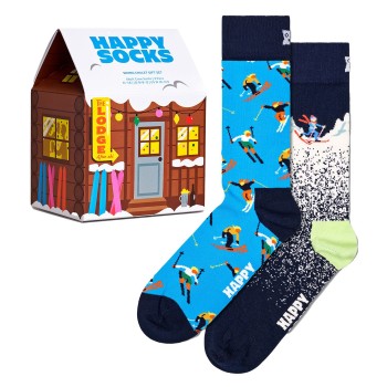 2-Pack Happy Socks Skiing Chalet Gift Set 