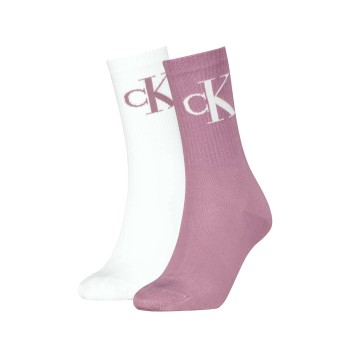 2-Pack Calvin Klein Women Monogram Crew Socks