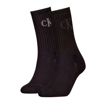 2-Pack Calvin Klein Glossy Rib Crew Socks