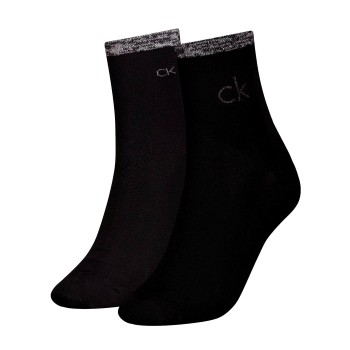 2-Pack Calvin Klein Shiny Logo Short Socks