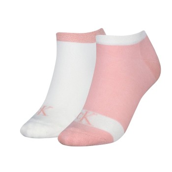 2-Pack Calvin Klein Glossy Sneaker Socks