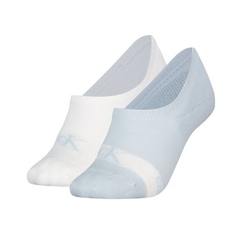 2-Pack Calvin Klein Glossy High Cut Footie Socks