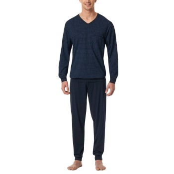 Schiesser Comfort Essentials V-Neck Long Pyjamas
