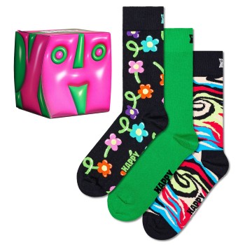 3-Pack Happy Socks Hyper Cube Socks Gift Box