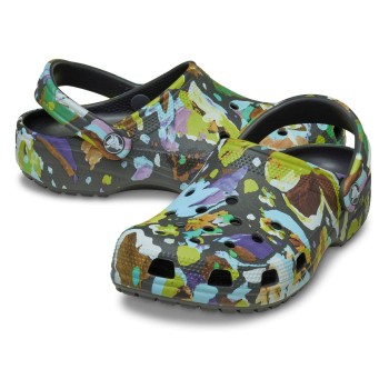 Crocs Classic Painted Floral Clog