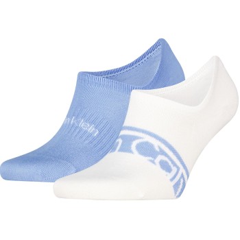 2-Pack Calvin Klein Cotton Logo Stripe Footie Socks