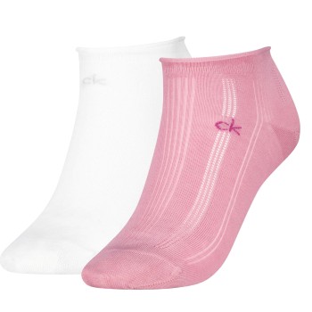 2-Pack Calvin Klein Soft Cotton Rolltop Trainer Socks