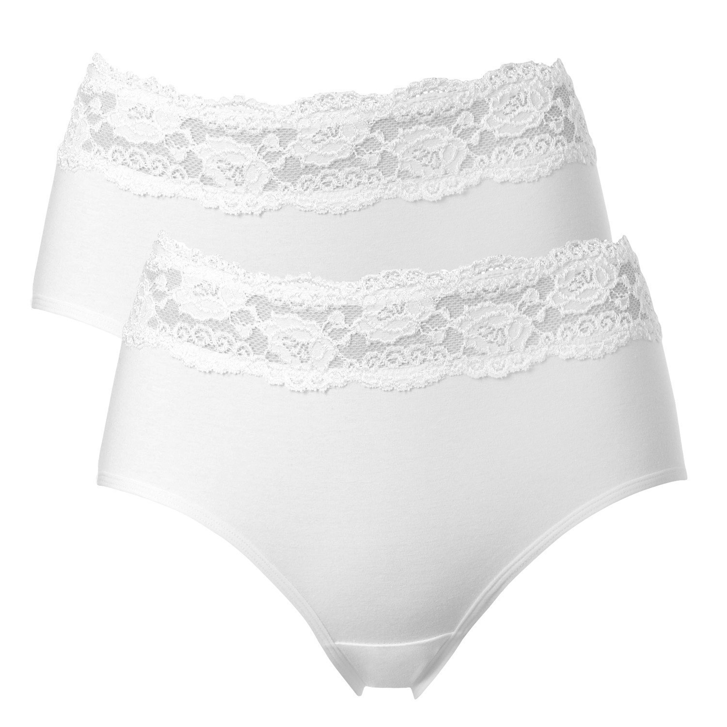 Trofe Lace Trimmed Midi Briefs