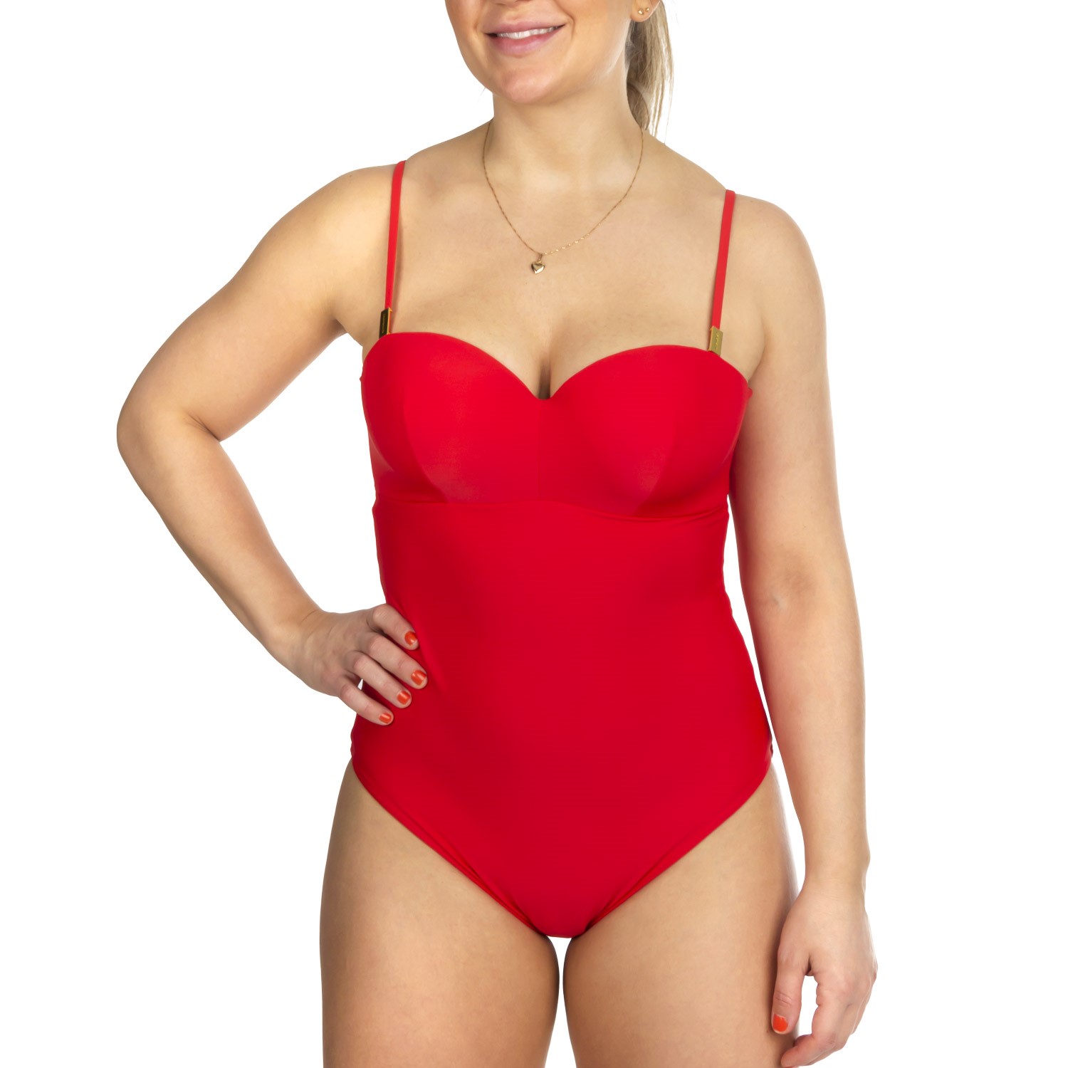Calvin Klein Structured Bandeau One Piece