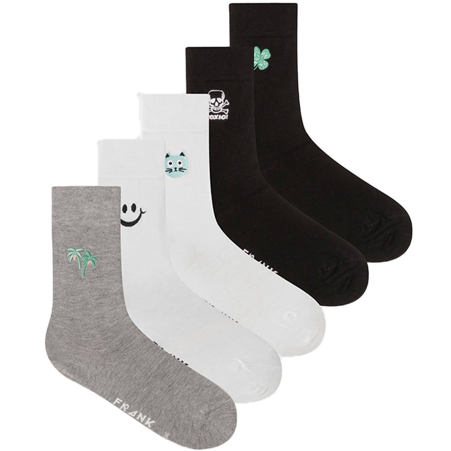 Frank Dandy Embroidered Bamboo Socks