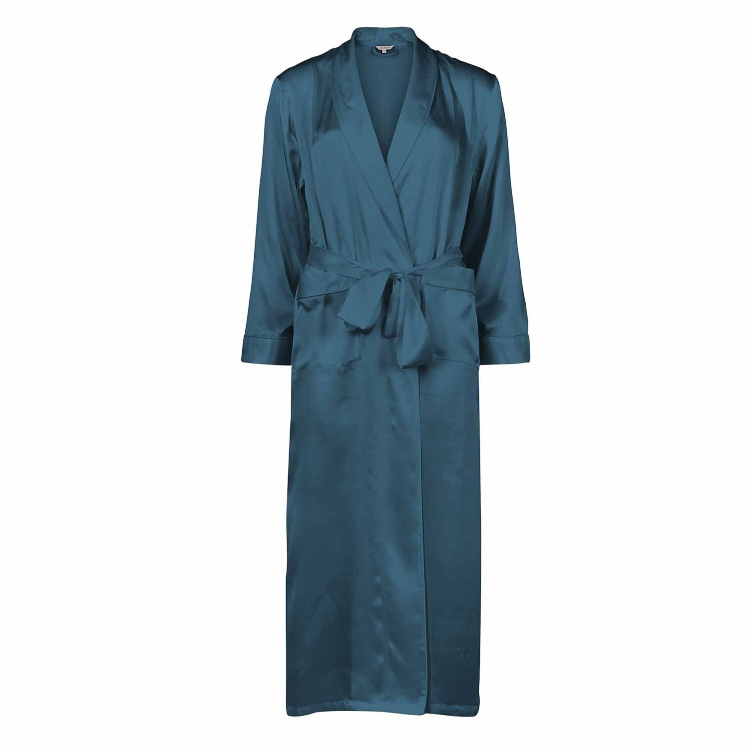 Lady Avenue Pure Silk Long Robe