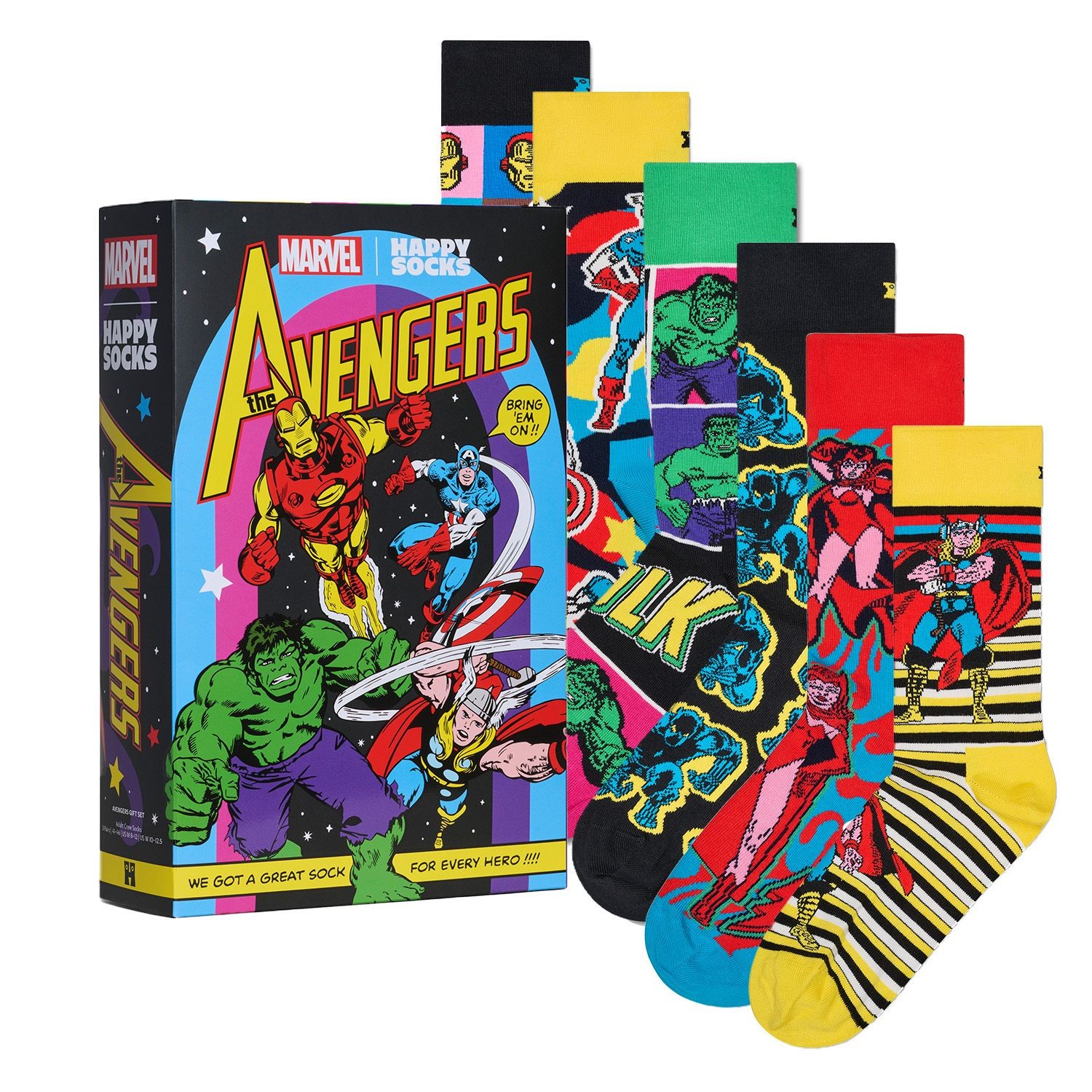 Happy Socks Marvel Avengers Assemble Gift Set