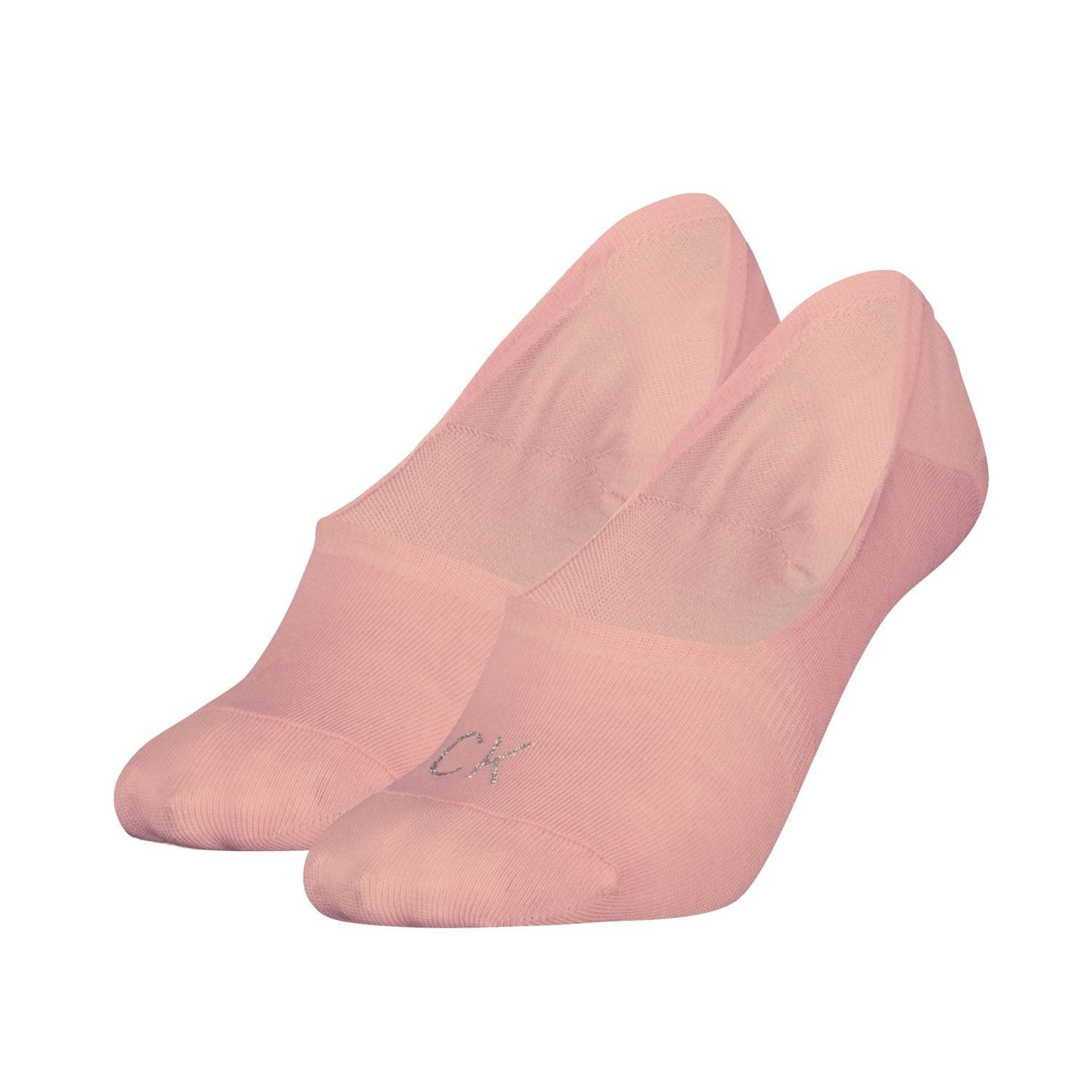 Calvin Klein Shiny Logo Mid Cut Footie Socks