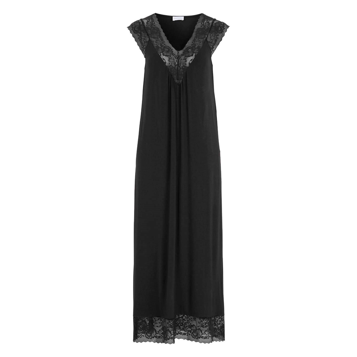 Damella Long Viscose Plain Sleeveless Nightdress 