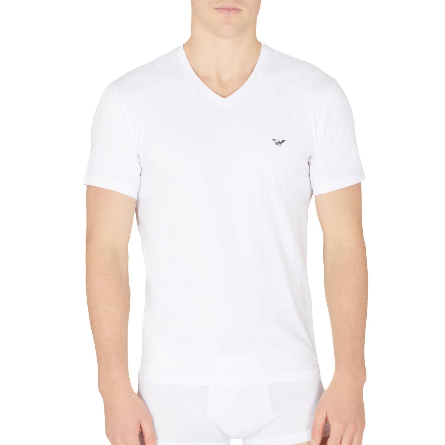 Armani Cotton V-neck T-shirt