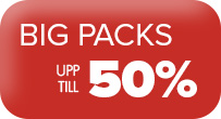 Big packs upp till 50%