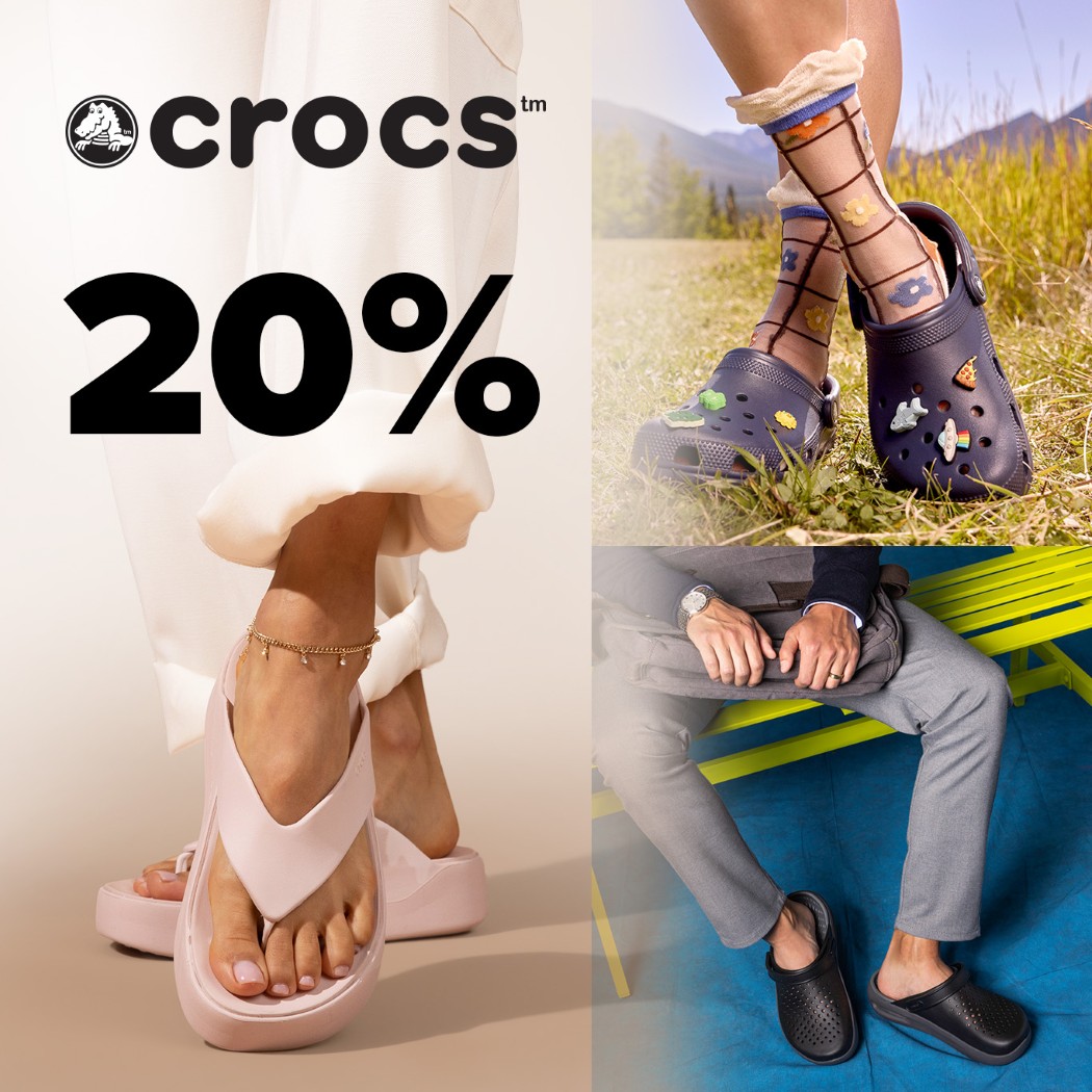 Crocs 20%