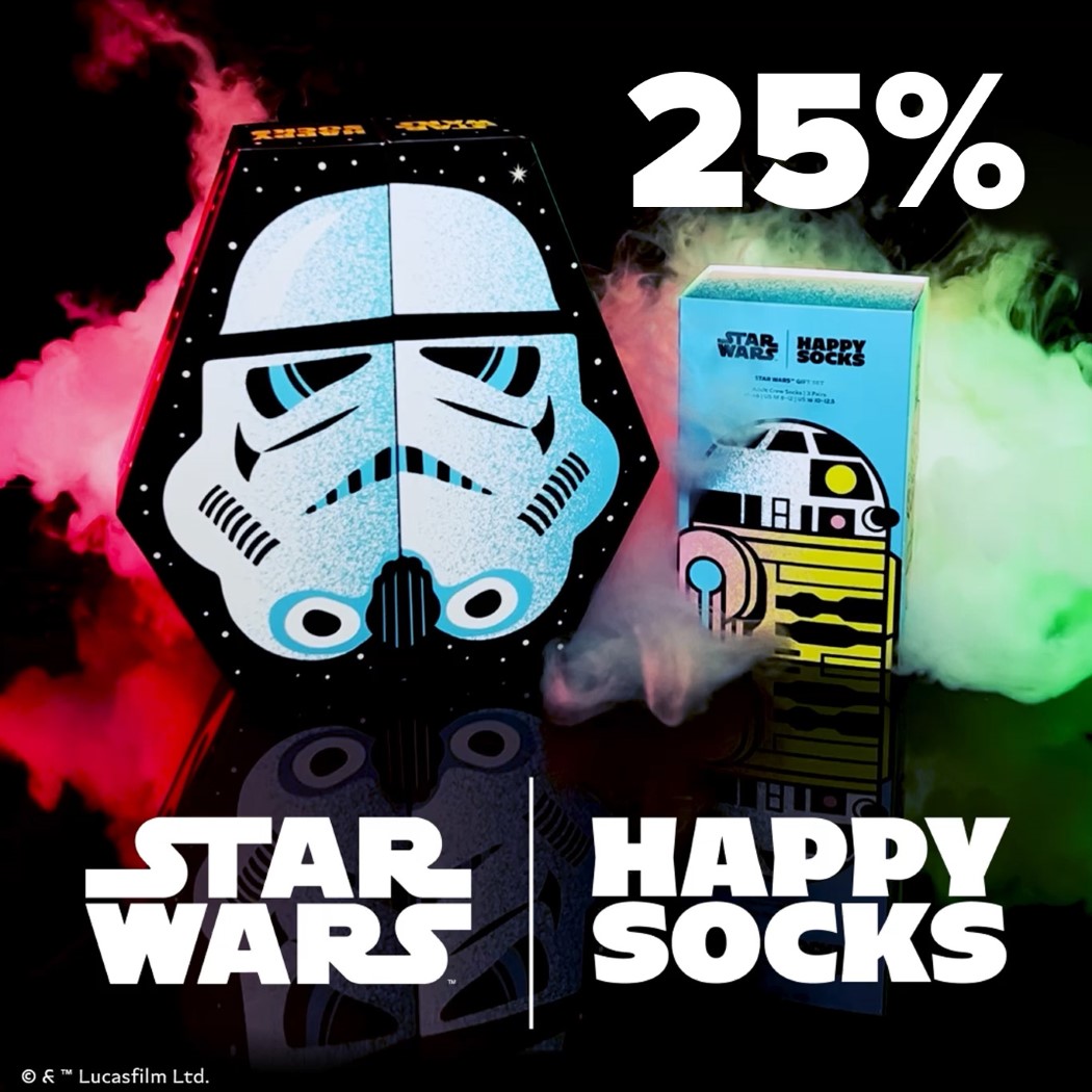 Happy socks 25%